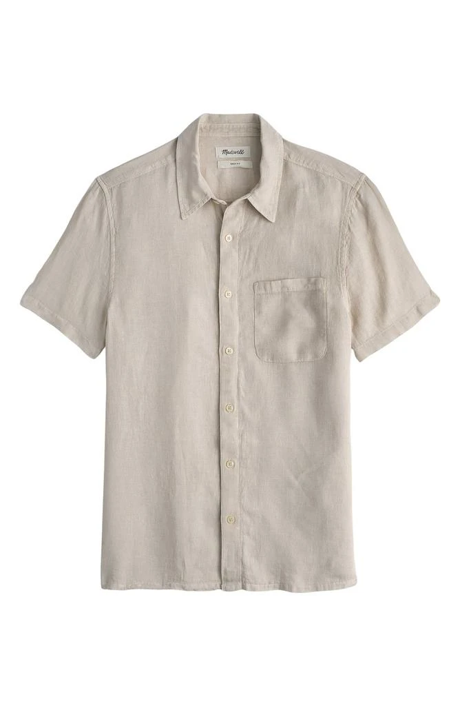Madewell Easy Linen Short-Sleeve Button-Up Shirt 4