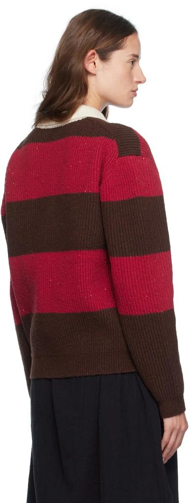 Dunst Red & Brown Chunky Polo 3