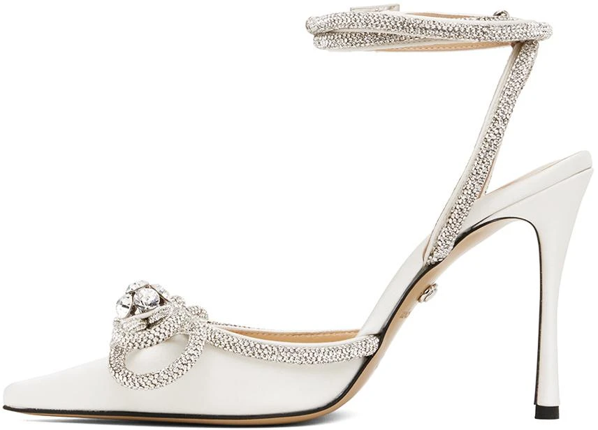 Mach & Mach White Double Bow High Heels 3