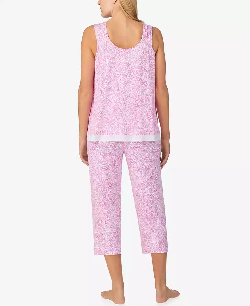 Ellen Tracy Women's Sleeveless Crop Pajama Set