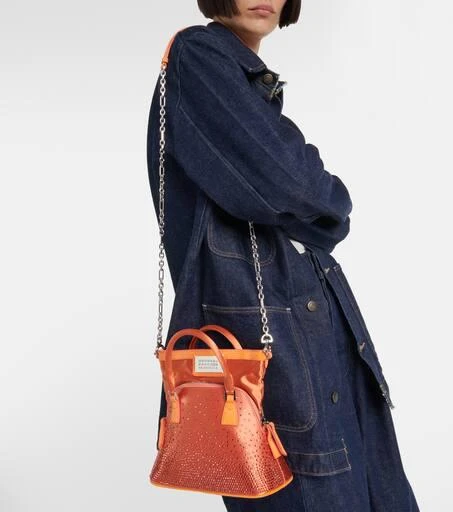 MAISON MARGIELA 5AC Classique Micro satin shoulder bag 6