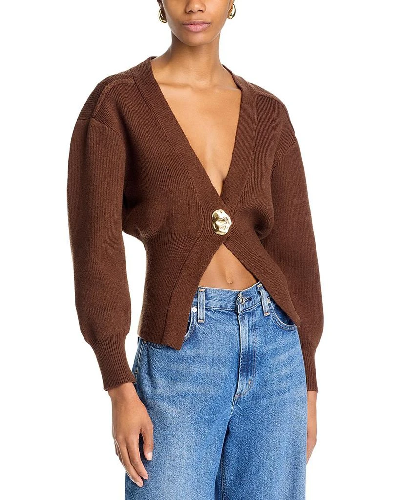 FORE Balloon Sleeve Cardigan Sweater 1