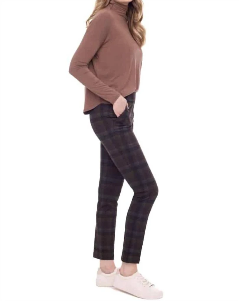 I Love Tyler Madison Bonnie Plaid Pant In Kodiak 3