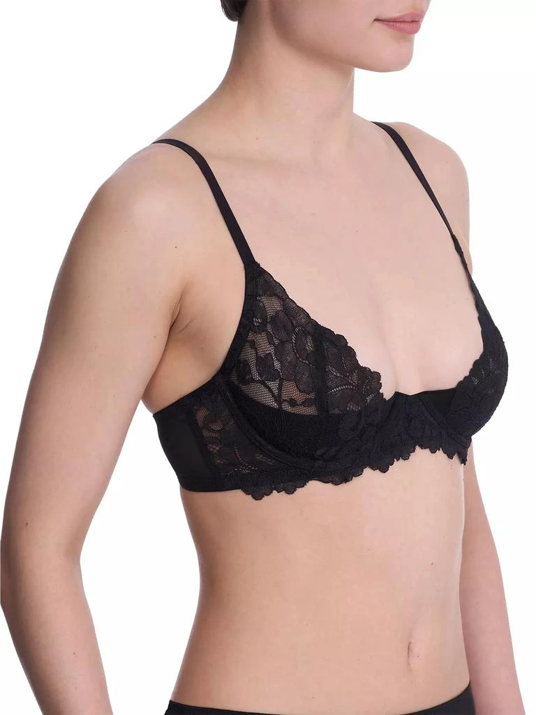 Natori Peony Lace Plunge Unlined Underwire Bra 2