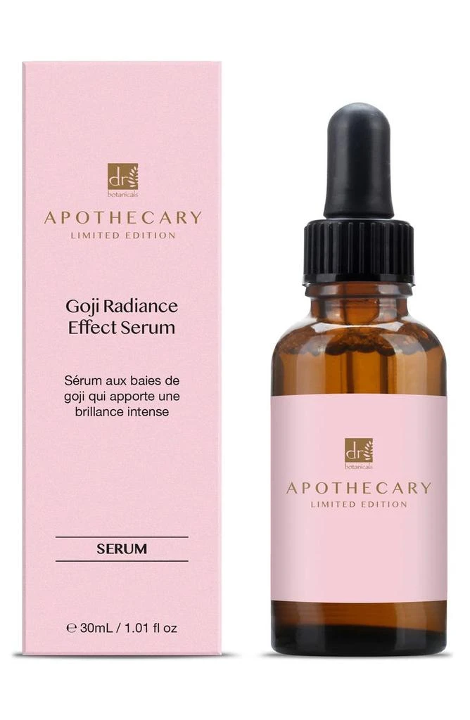 DR BOTANICALS Apothecary Ltd Goji Radiance Effect Facial Serum 30ml 5