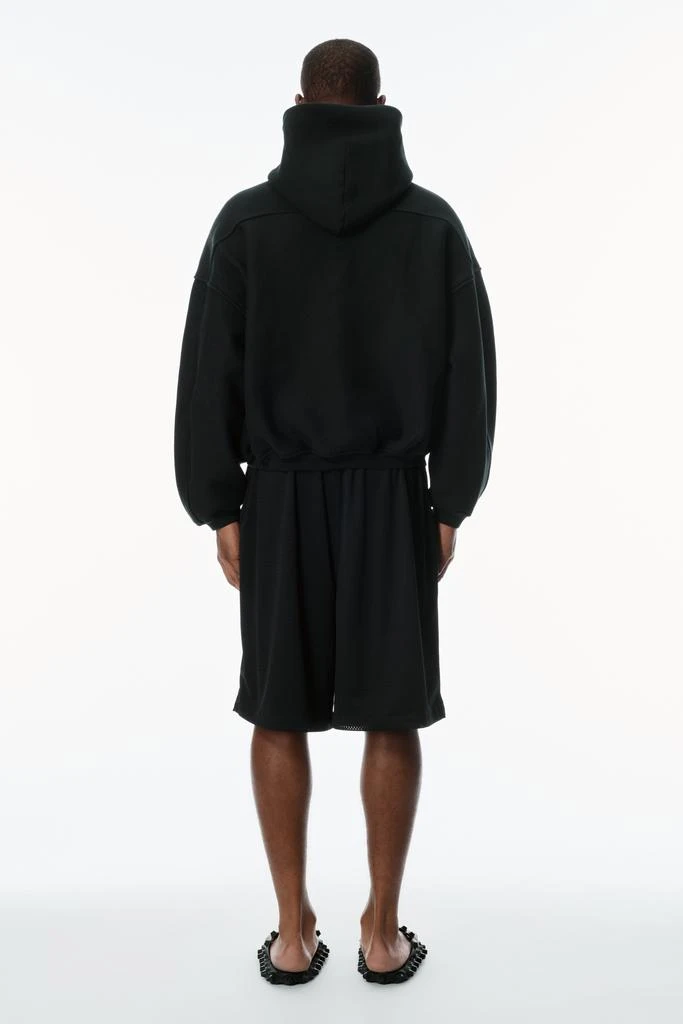 Alexander Wang STAR ZIP UP HOODIE IN DENSE FLEECE 4