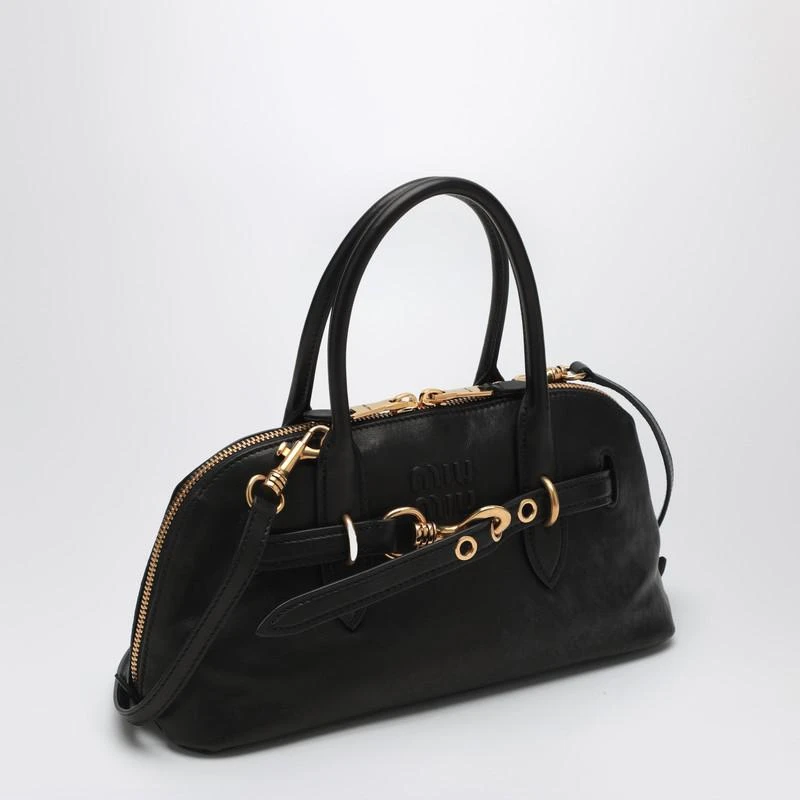 Miu Miu Black Nappa leather Aventure Satchel 3