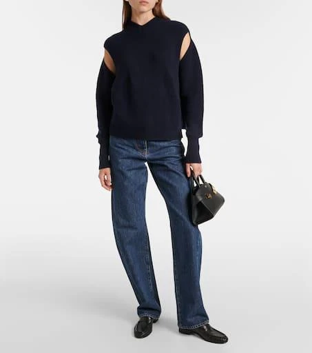 Salvatore Ferragamo Cutout cashmere-blend sweater 2