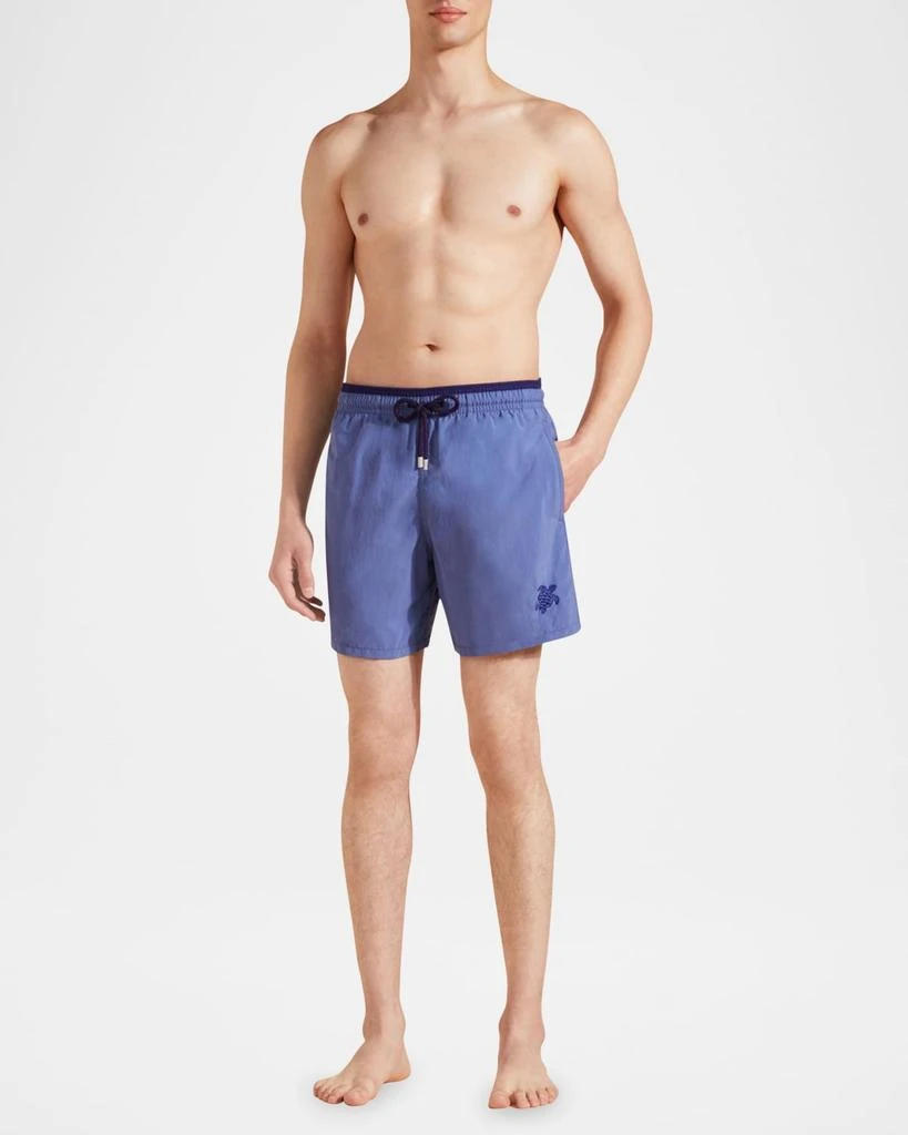 Vilebrequin Men's Les Unis Bicolor Swim Trunks 4