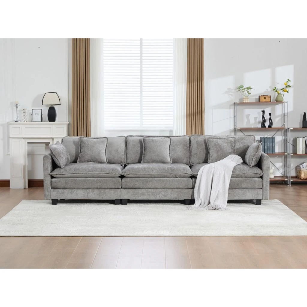 Streamdale Furniture Streamdale Cloud Couch: Skin-friendly Chenille, Cloud-like Comfort, Modular Design 2