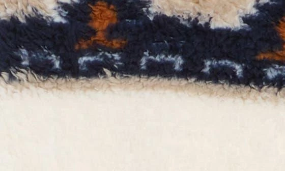Lucky Brand Geo Print Faux Fur Zip Jacket 4