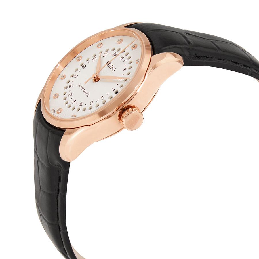 MIDO Automatic Diamond White Dial Ladies Watch M0242073603600