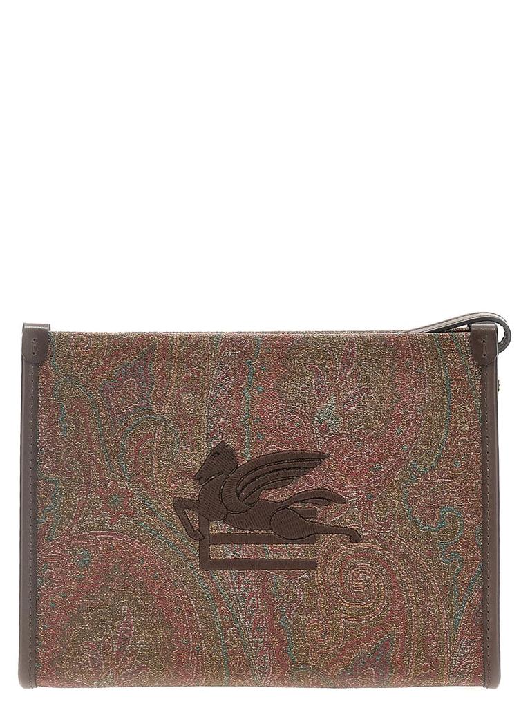 Etro Paisley Jacquard Zipped Clutch Bag – On Sale Now with