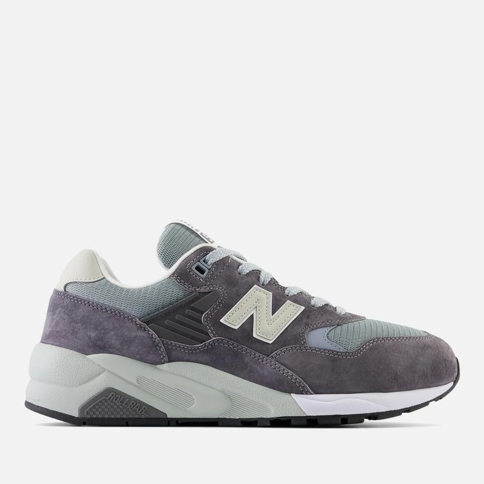 undefined NEW BALANCE MEN'S 580 SUEDE AND MESH TRAINERS 1
