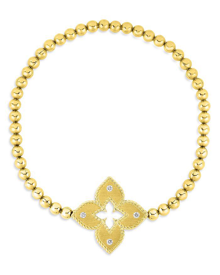 Roberto Coin 18K Venetian Princess Diamond Stretch Bracelet