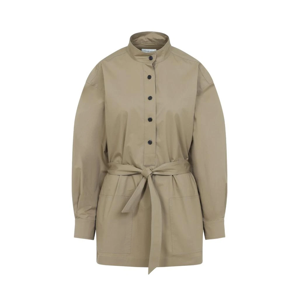 Yves Saint Laurent Saint Laurent Button Detailed Belted Tunic 1
