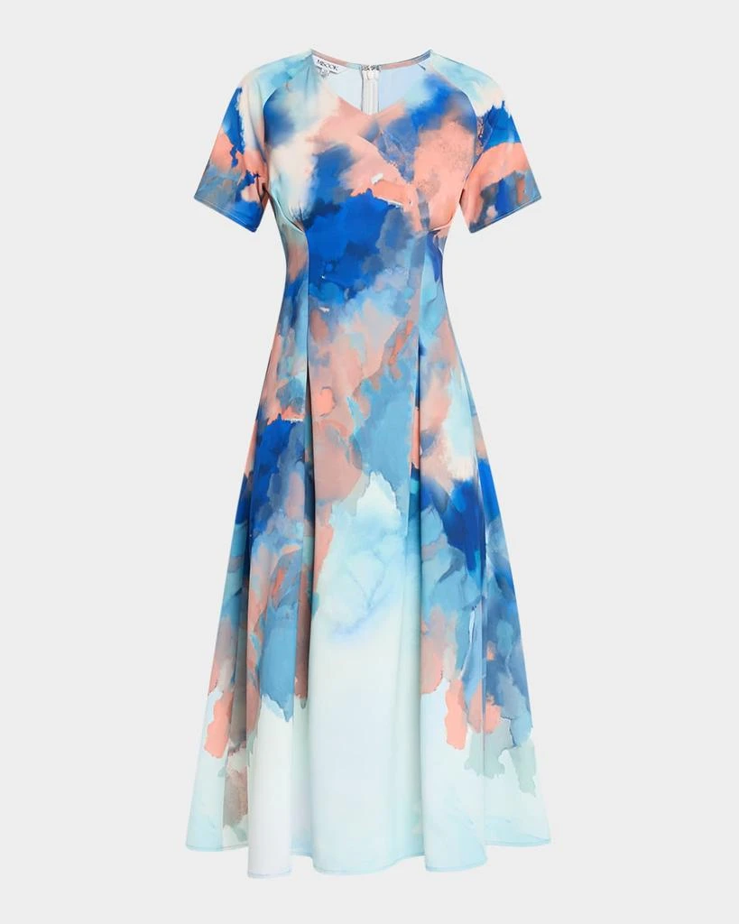 knee length dresses for ladies Silk Crepe de Chine Dress main image 0