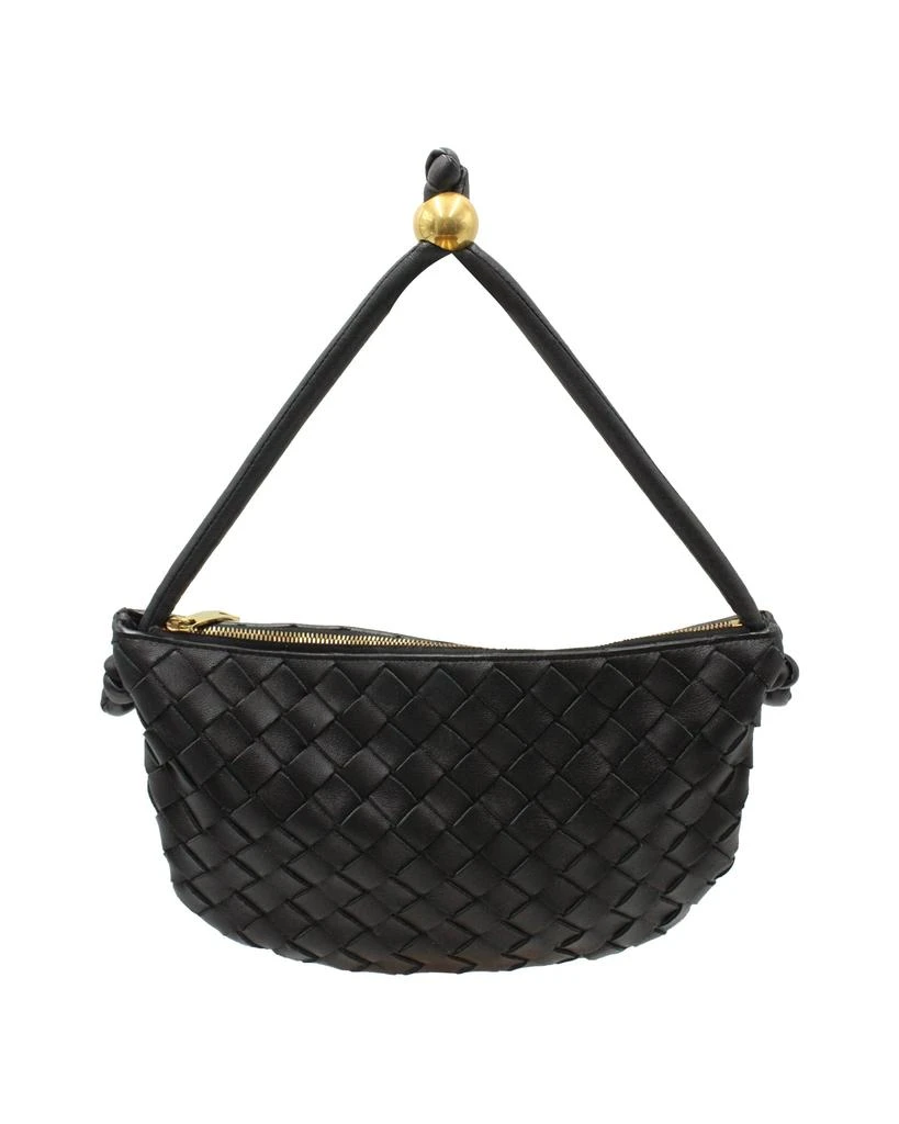 Bottega Veneta Bottega Veneta Small Intrecciato Turn Pouch in Black Leather 1