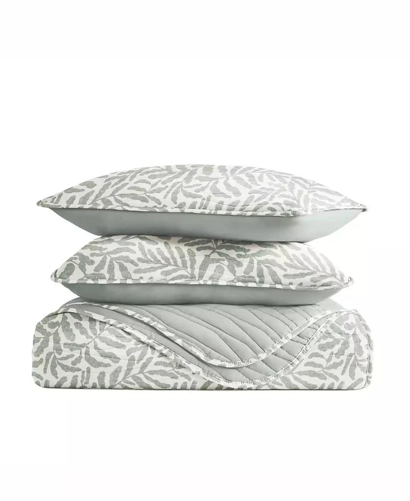IENJOY HOME Tossed Ferns Reversible 2-Pc. Quilt Set 4
