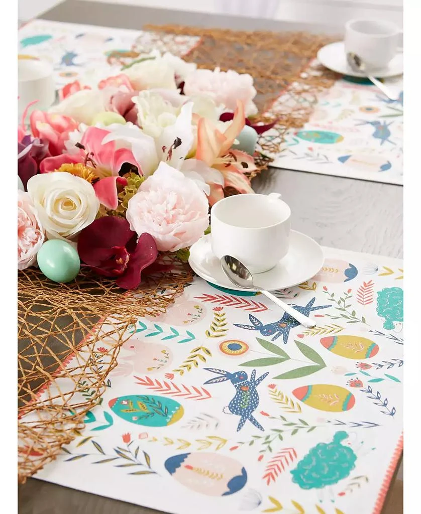 Design Imports Easter Folk Garden Placemats 13" x 19", Set of 6 5
