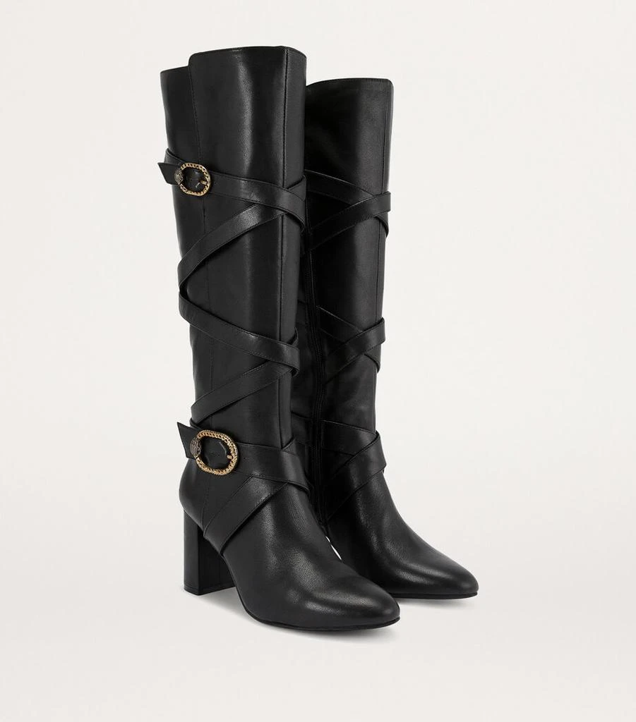 Kurt Geiger Leather Mayfair Knee-High Boots 80 3
