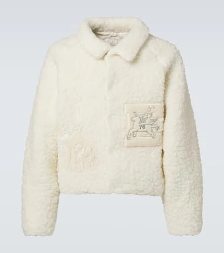 ERL Patch-appliqué faux shearling jacket 1