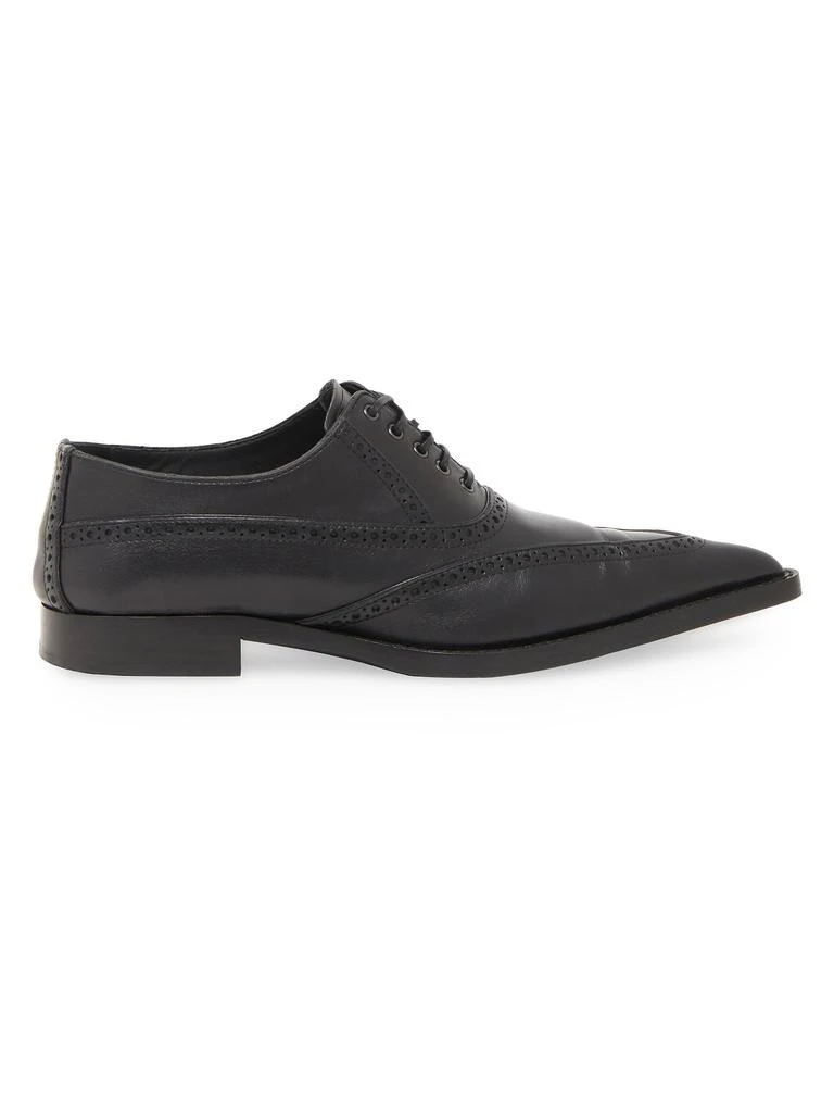 Alexander McQueen ​Birdee Brogue Point Toe Leather Dress Shoes 1