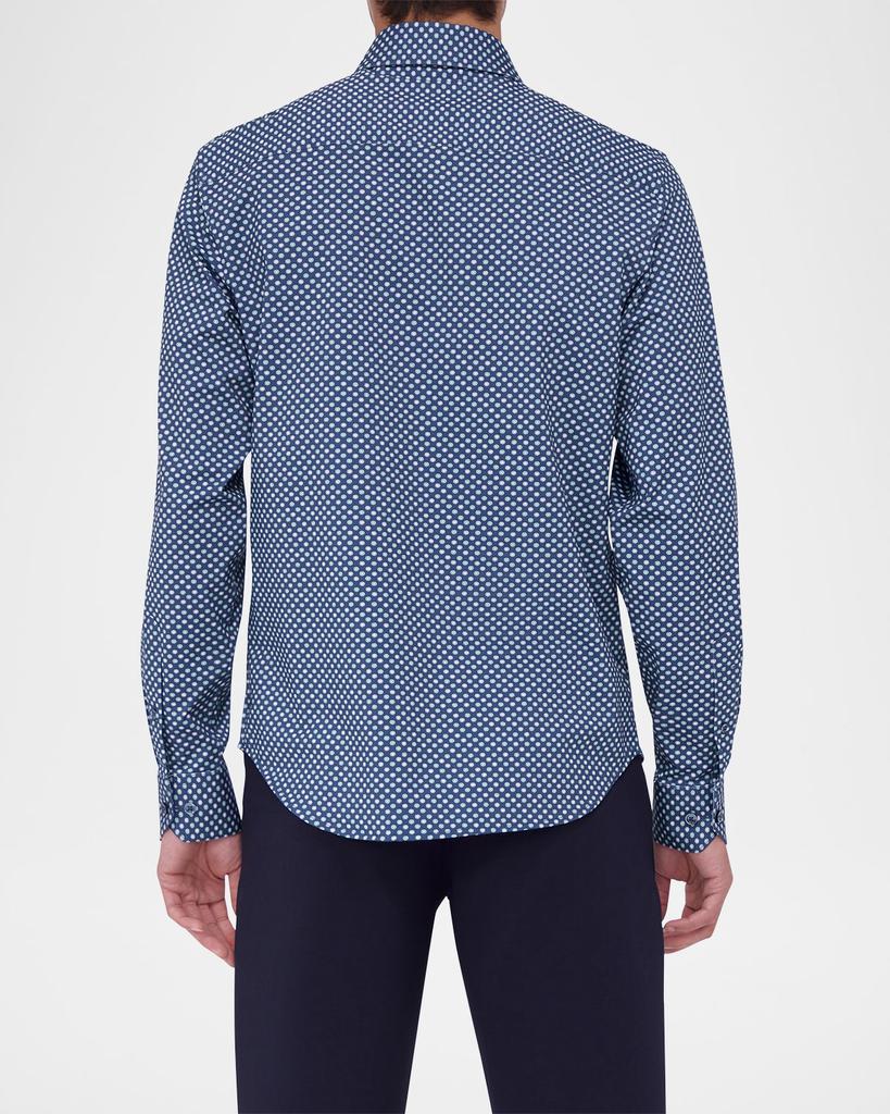 BUGATCHI Men's OoohCotton Geometric Sport Shirt