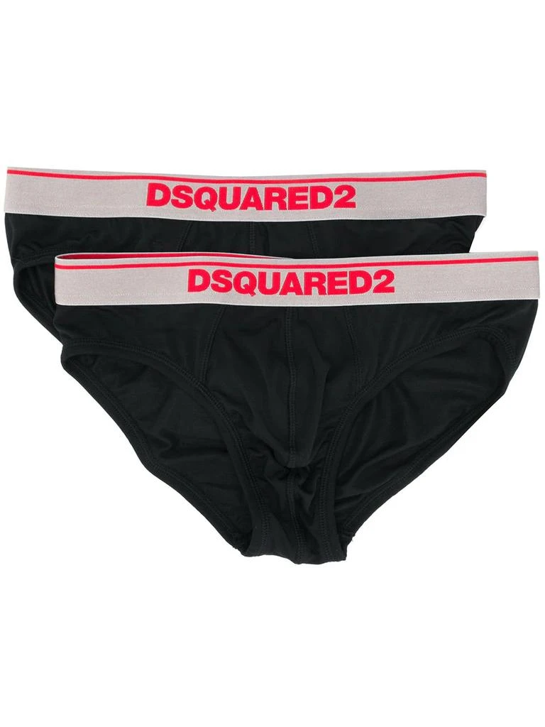 DSQUARED2 logo waist briefs two-pack - men 1