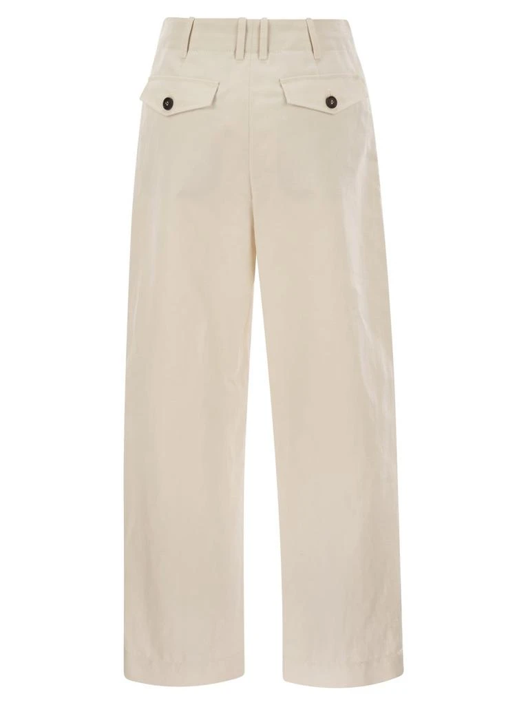 Brunello Cucinelli Brunello Cucinelli Front Pleat Straight-Leg Trousers 2