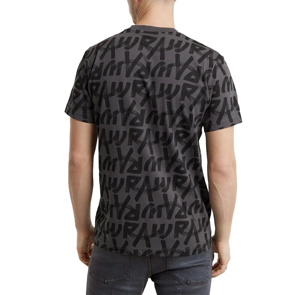 G-Star Raw Men's Calligraphy Straight-Fit Logo Graphic T-Shirt