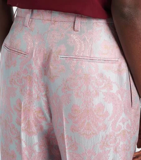 Dries Van Noten Floral jacquard straight pants 6