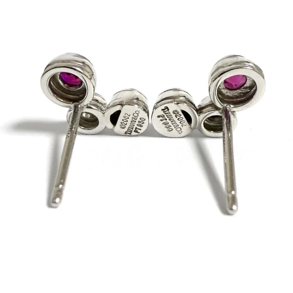 Tiffany 
Co. Platinum 950 925 Stud Earrings (Pre-Owned) 2