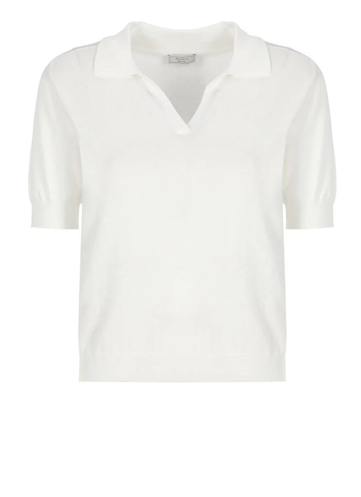 Peserico White Cotton Polo 1