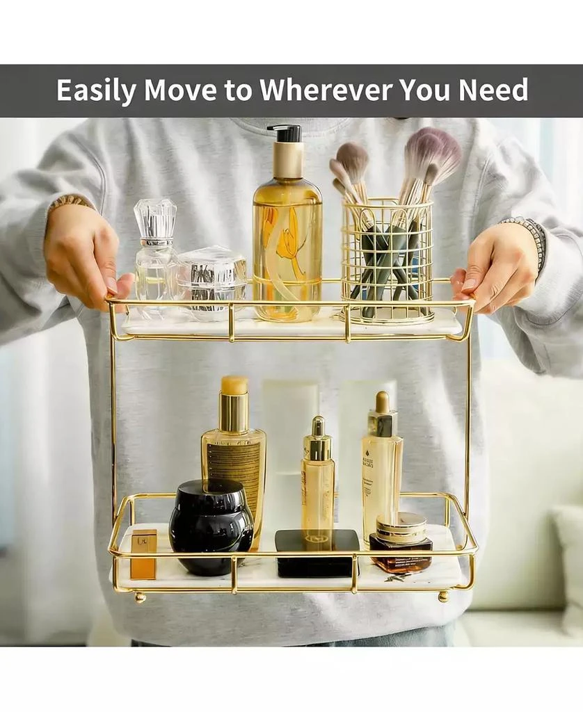 YIGII Stainless Steel Vanity Shelf for Bathroom and Kitchen 4