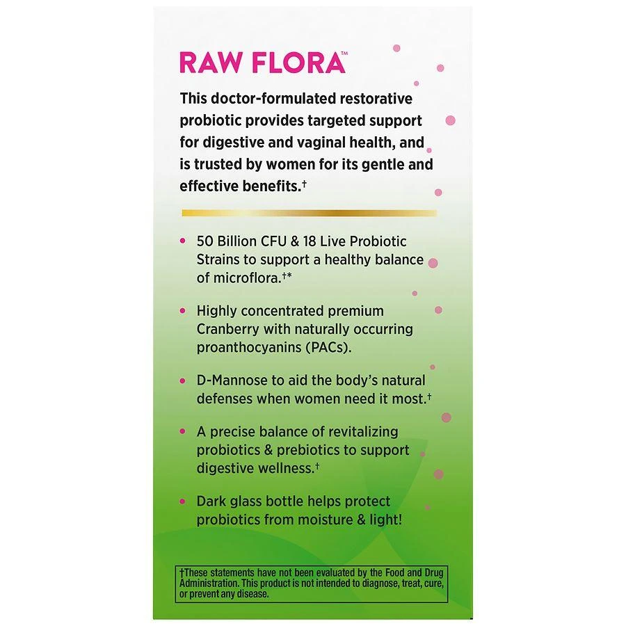 Nature's Truth Raw Flora 50 Billion Women¿s Probiotic Vegan Capsules 5