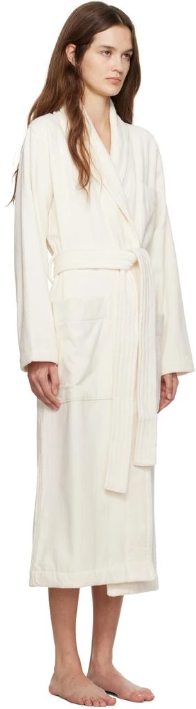 Tekla Off-White Terry Classic Bathrobe 2