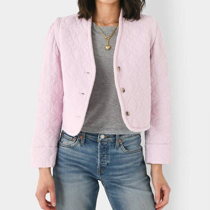 XIRENA Phelps Quilted Jacket In Pale Pink 1