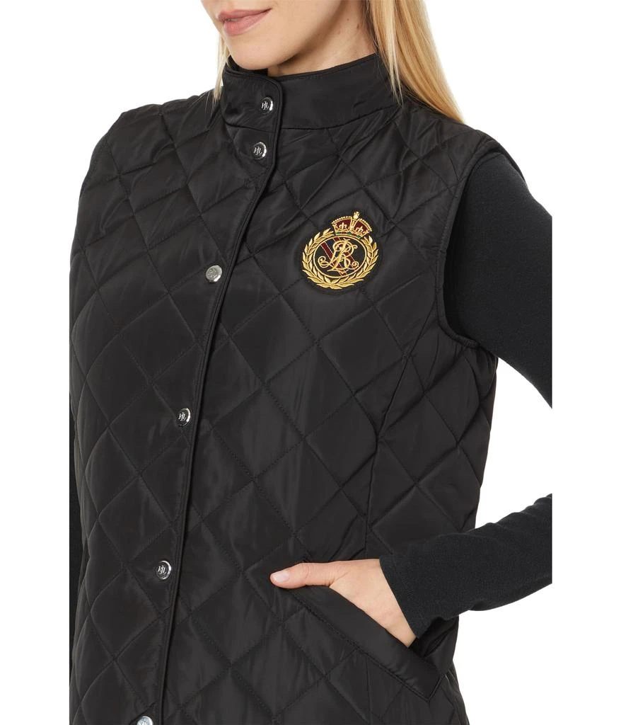 Ralph Lauren Recycled Quilt Vest W Crest 23" 3