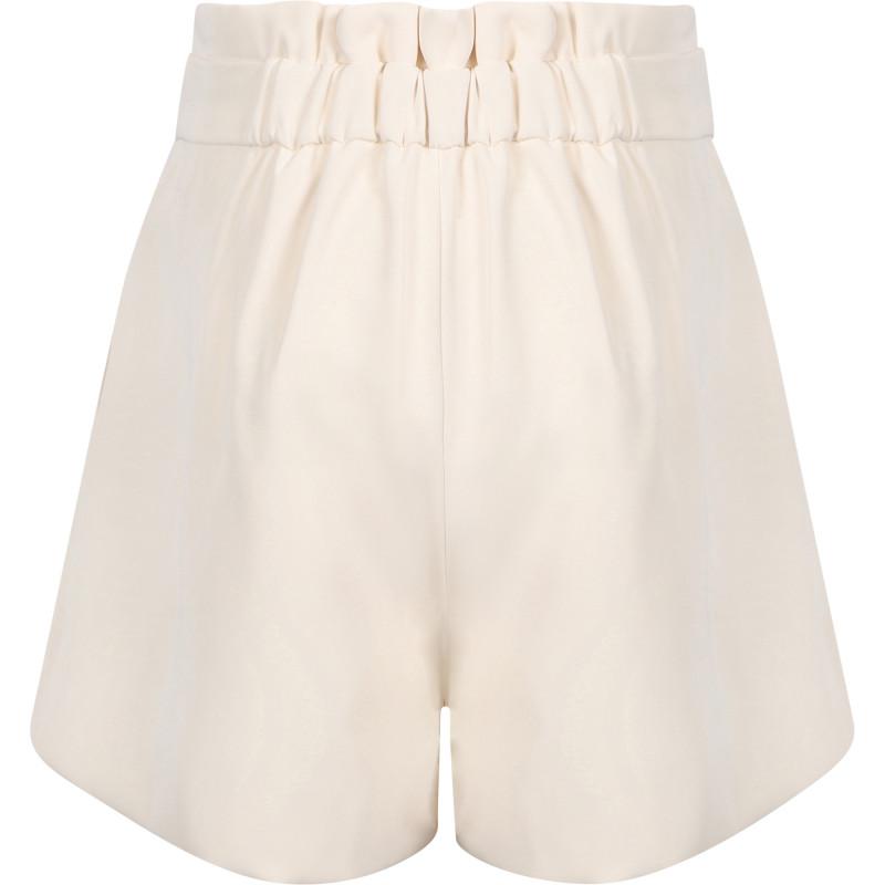 Abel & Lula Elegant crepe bermuda shorts in ivory