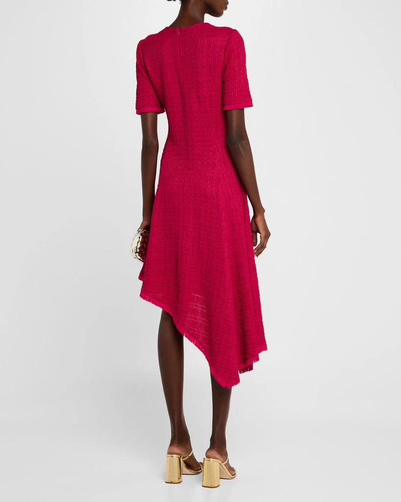 Misook Tonal Textured Fit-&-Flare Knit Midi Dress - Modern Fit 3