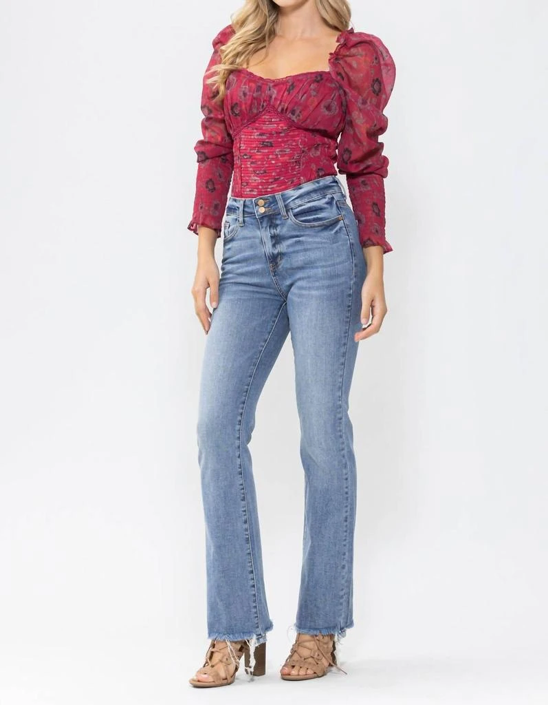 Judy Blue Judy Blue - Double Button Bootcut Jeans 3