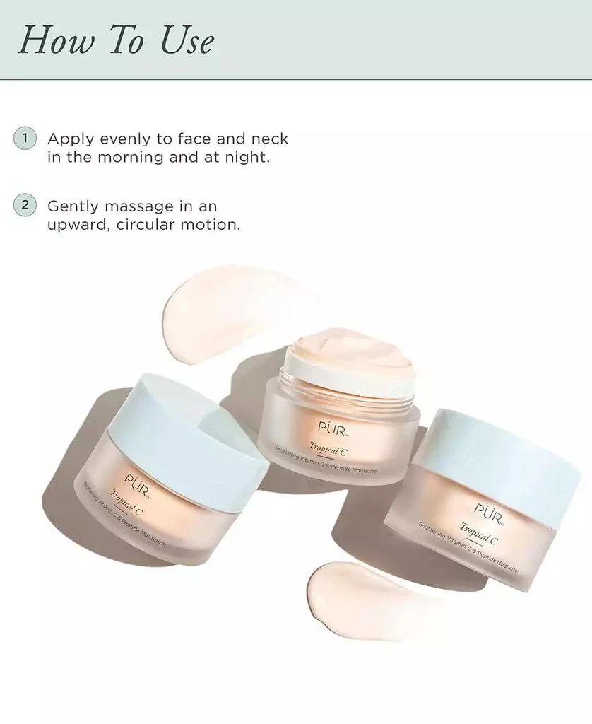 PÜR Tropical C Brightening Vitamin C & Peptide Moisturizer 4