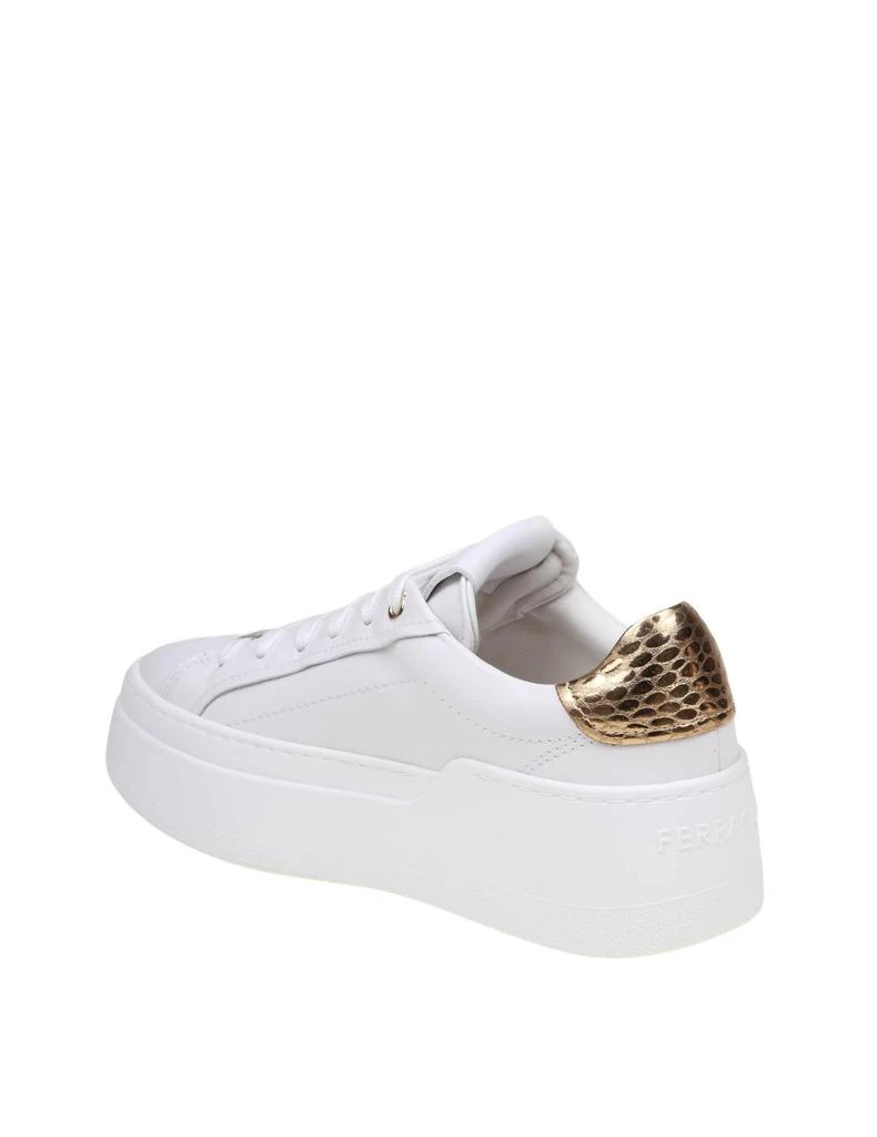 Ferragamo Dahlia Sneakers In White Leather 4