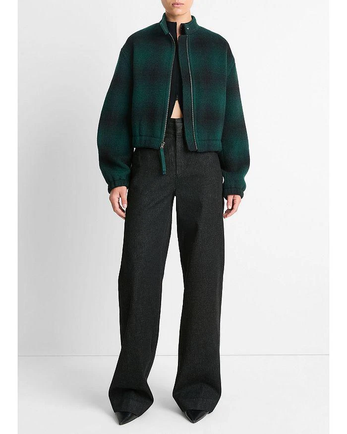 Vince Shadow Plaid Bomber Jacket 2