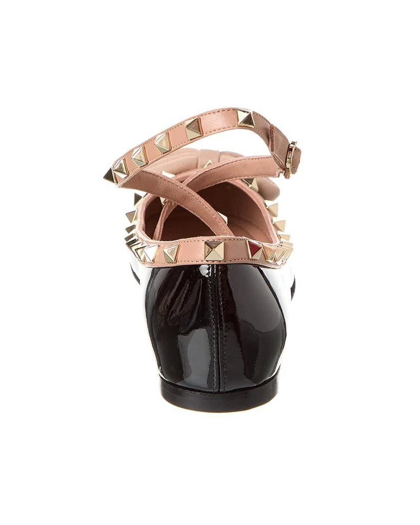 Valentino Rockstud Patent Ballerina Flat 3