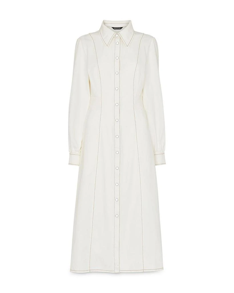 Whistles Harlowe Denim Midi Dress 6