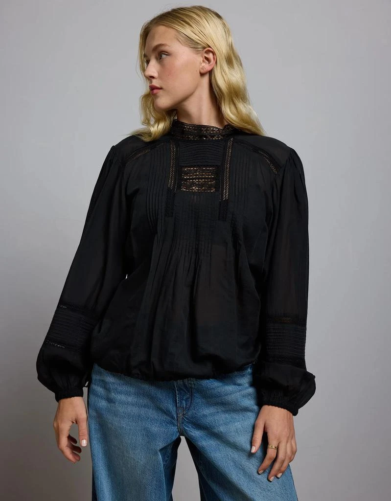 AE AE77 Premium Lace Peasant Blouse 5