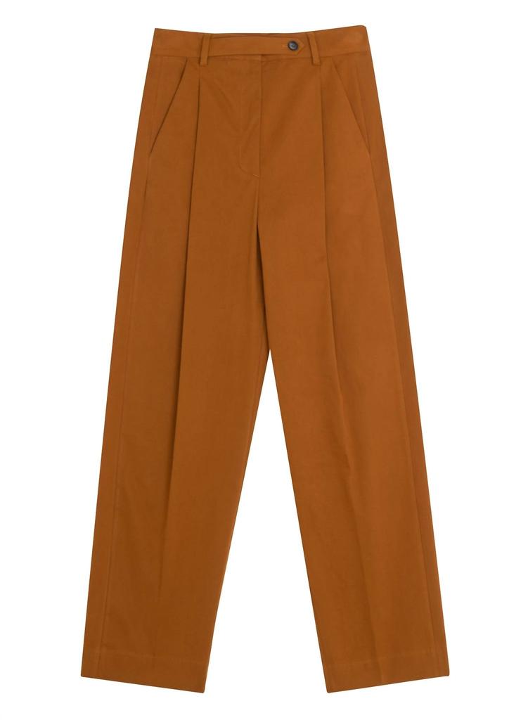 Tela Women's Pantalone Bottone Gab In Senape