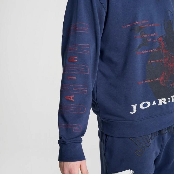 Jordan Men's Jordan Essentials Flight Club Graphic Loopback Fleece Crewneck Sweatshirt 6